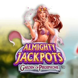 Almighty Jackpots: Garden of Persephone game by Novomatic – logo hosted on Spinorhino Casino