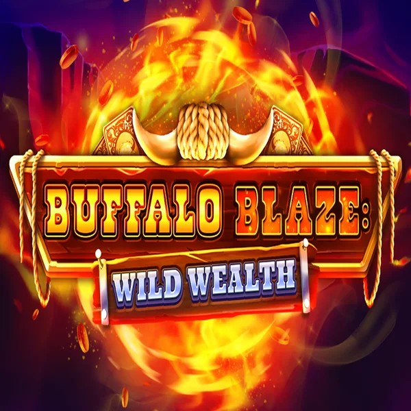 Buffalo Blaze Wild Wealth logo by OctoPlay at Spinorhino Casino
