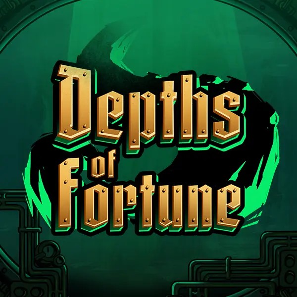 Depths of Fortune slot logo by AvatarUX Studios at Spinorhino Casino