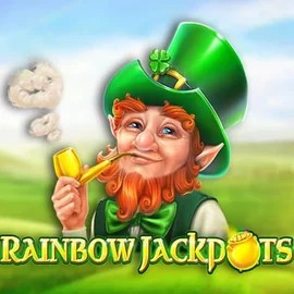 Rainbow Jackpots logo by Red Tiger Gaming at Spinorhino Casino