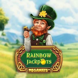 Rainbow Jackpots Megaways slot icon by Red Tiger Gaming, available at Spinorhino Casino