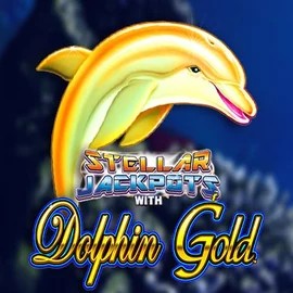 Dolphin Gold with Stellar Jackpots casino game by Lightning Box Game – featured logo at Spinorhino Casino