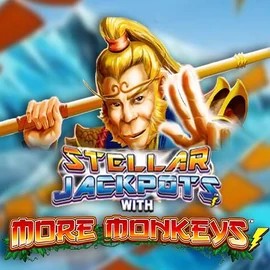 Stellar Jackpots with More Monkeys slot icon by Lightning Box Game, available at Spinorhino Casino